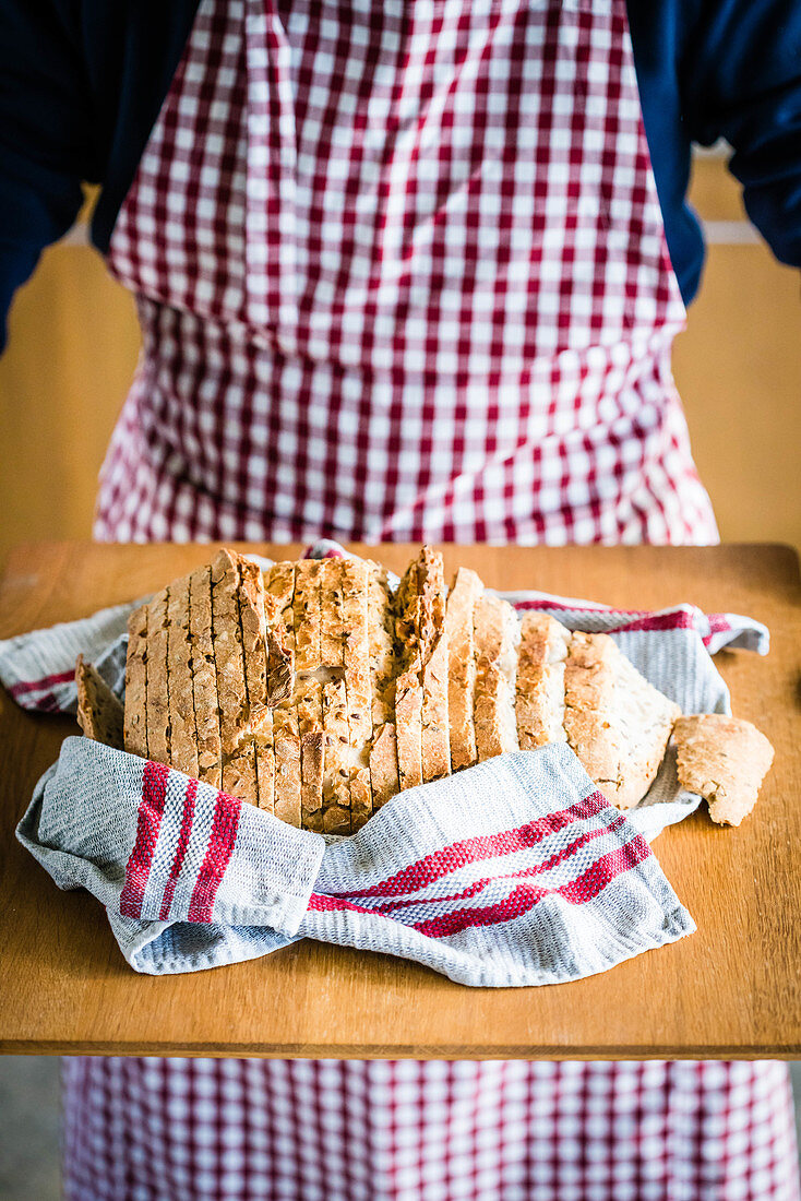 Homemade country bread