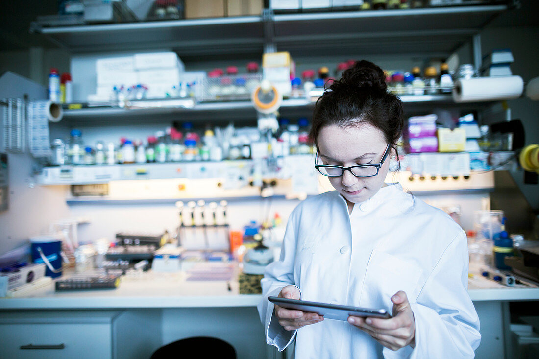 Female scientist in laboratory