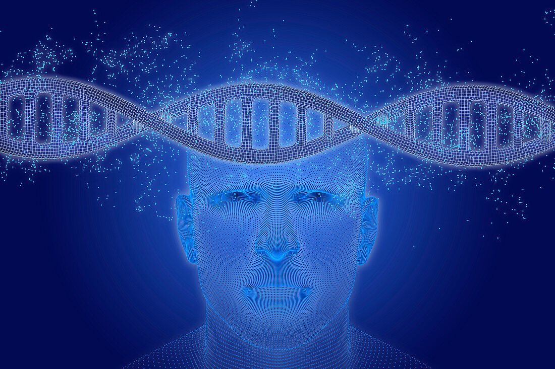 Biotechnology, conceptual illustration