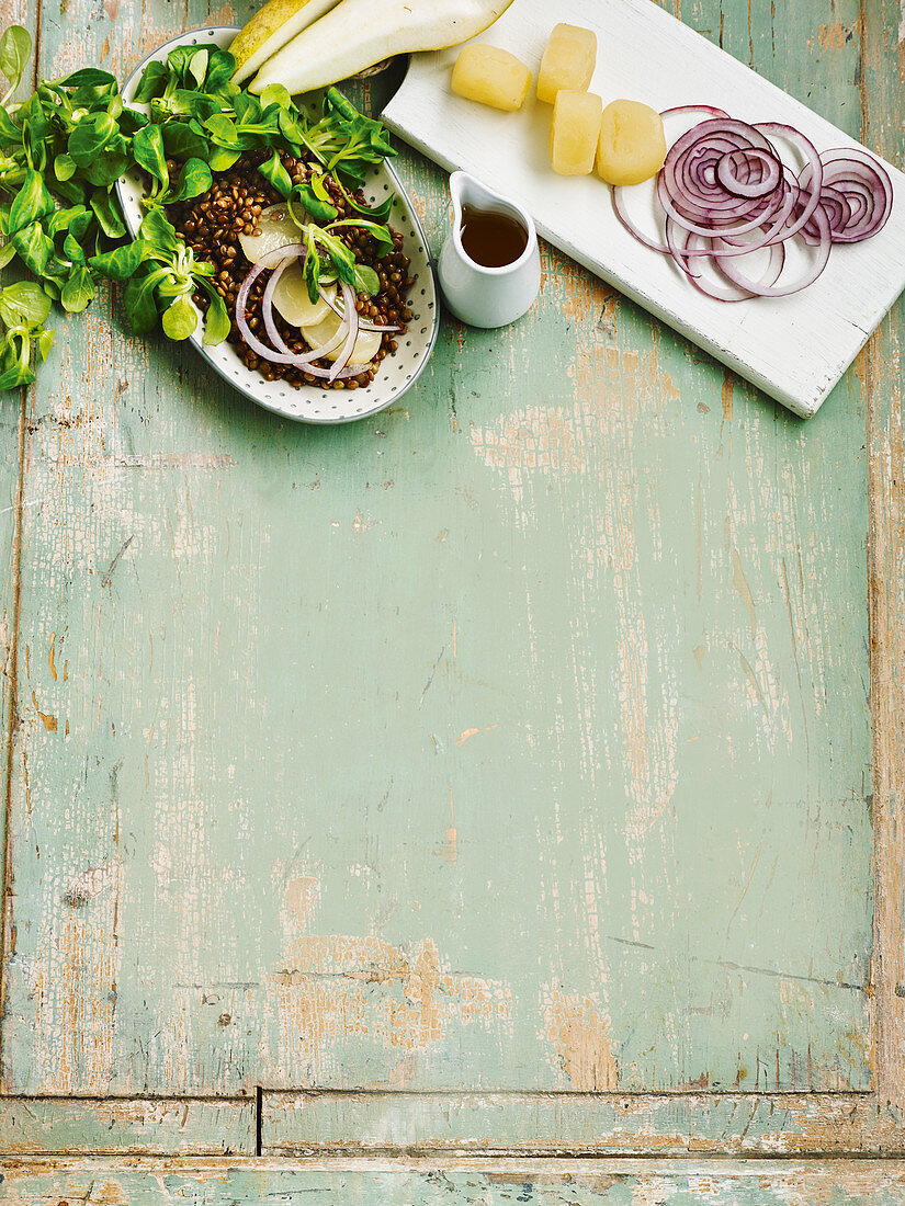 Linsensalat mit Olmützer Quargel