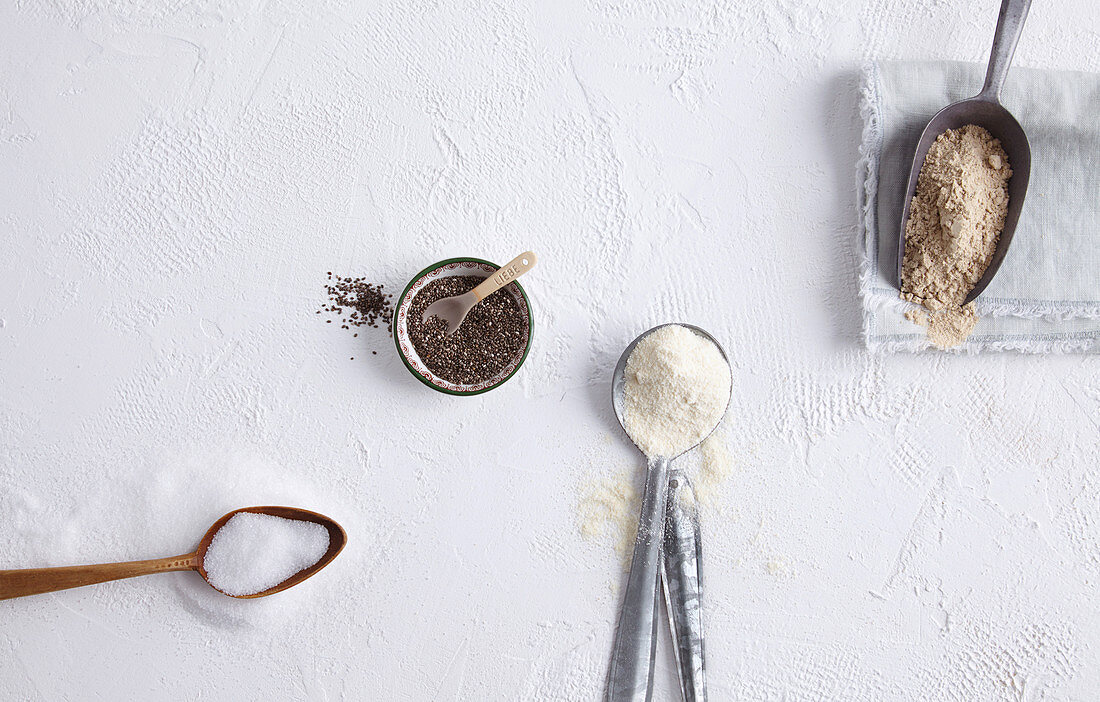 Birch sugar, chia seeds, psyllium husks and coconut flour