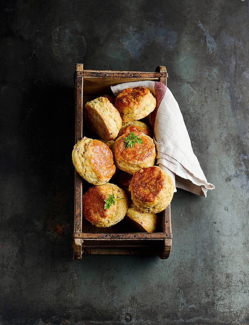 Cheese and bacon scones