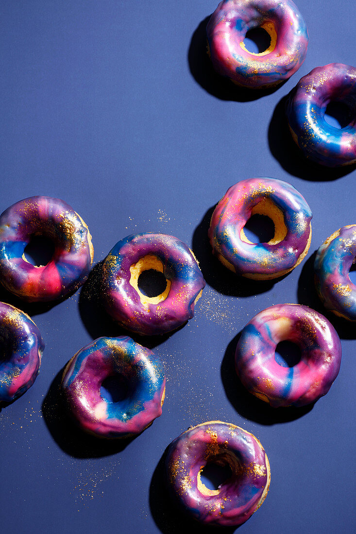 Galaxy donuts (trend from the 2010s)