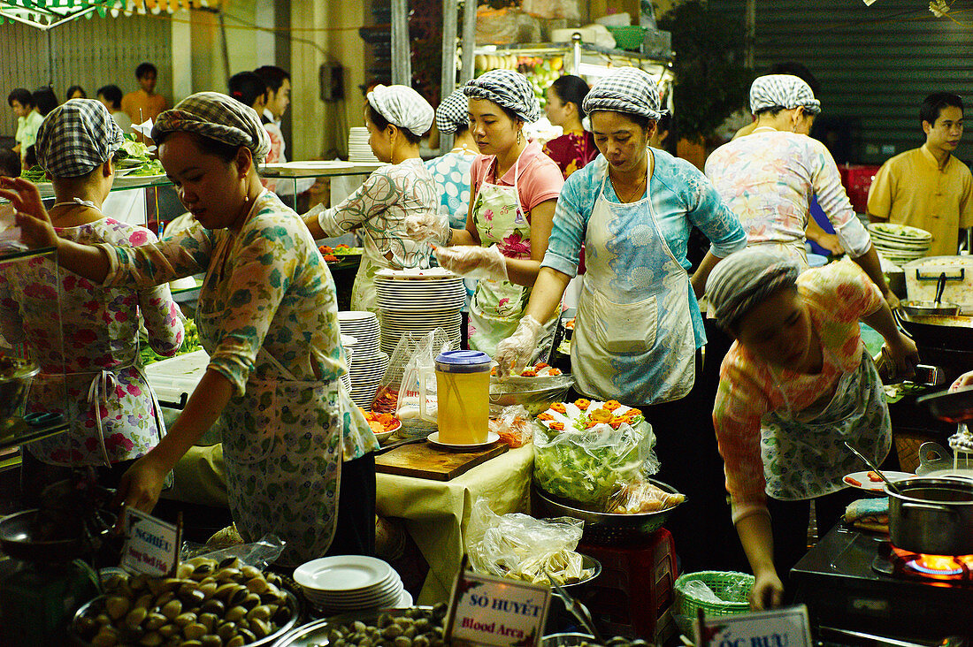 Asiatischer Street Food Markt