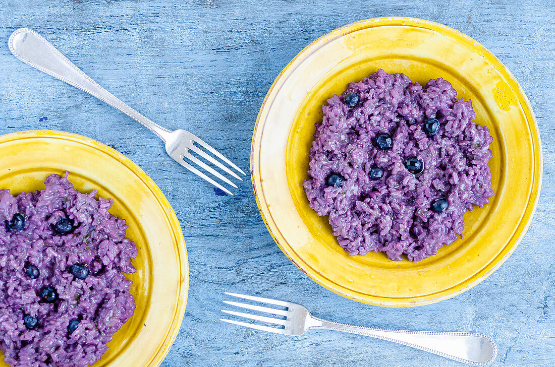 Blaubeer-Risotto