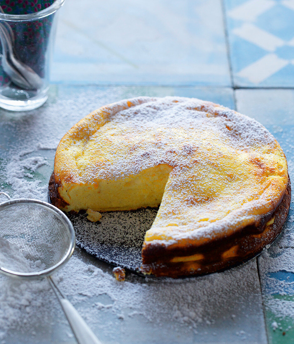 Käsekuchen ohne Boden