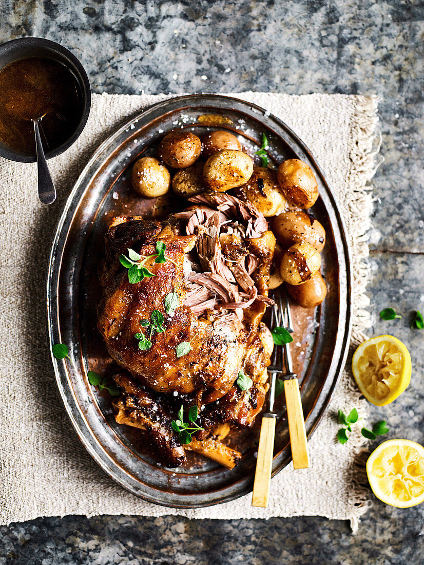 Succulent Greek-style lamb