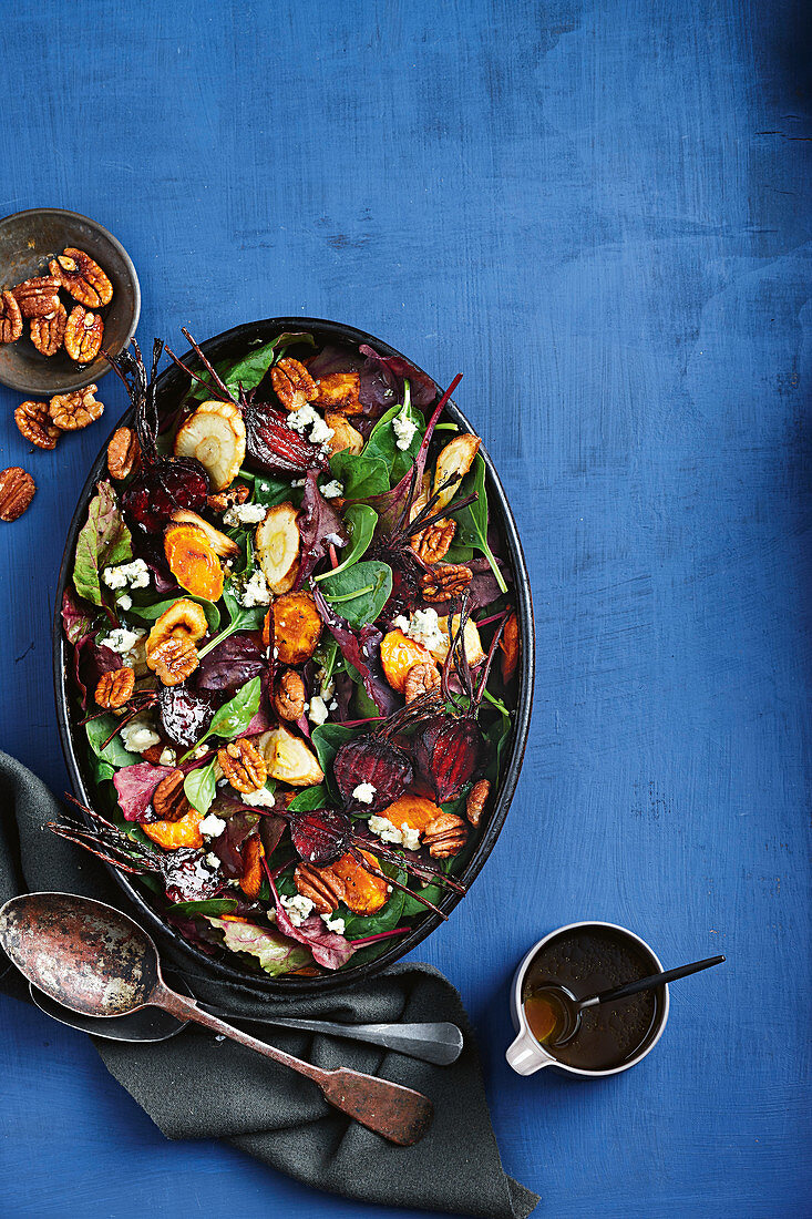 Roasted winter vegetable salad