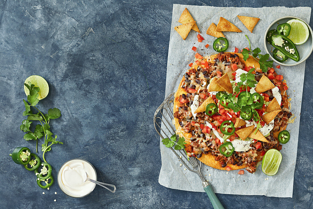 Easy nachos tart