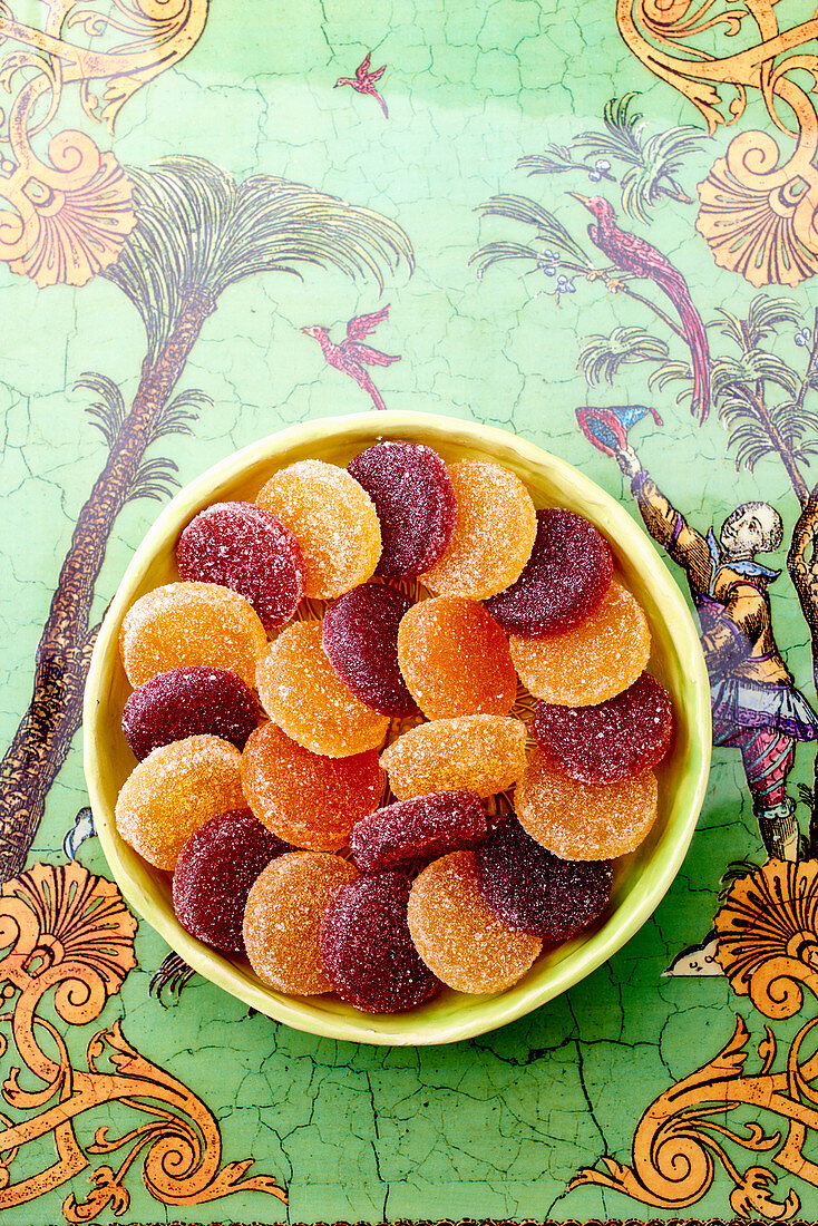 Various pate de fruit (fruit jelly, France)