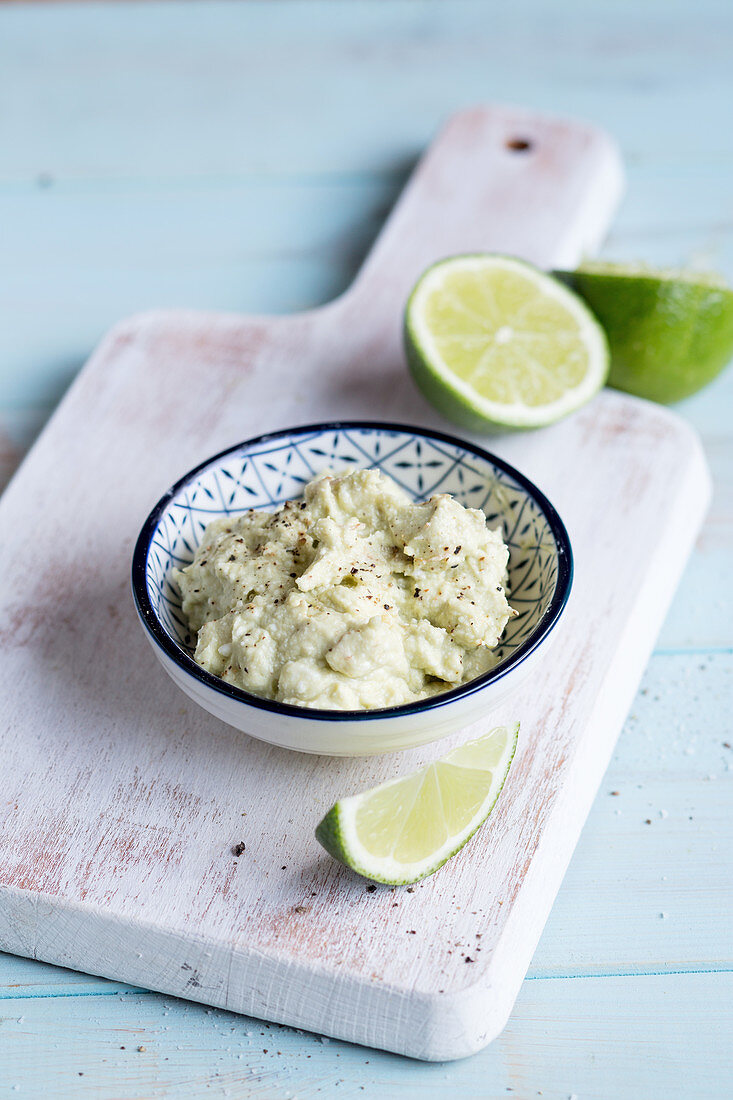 Avocado and lime dip