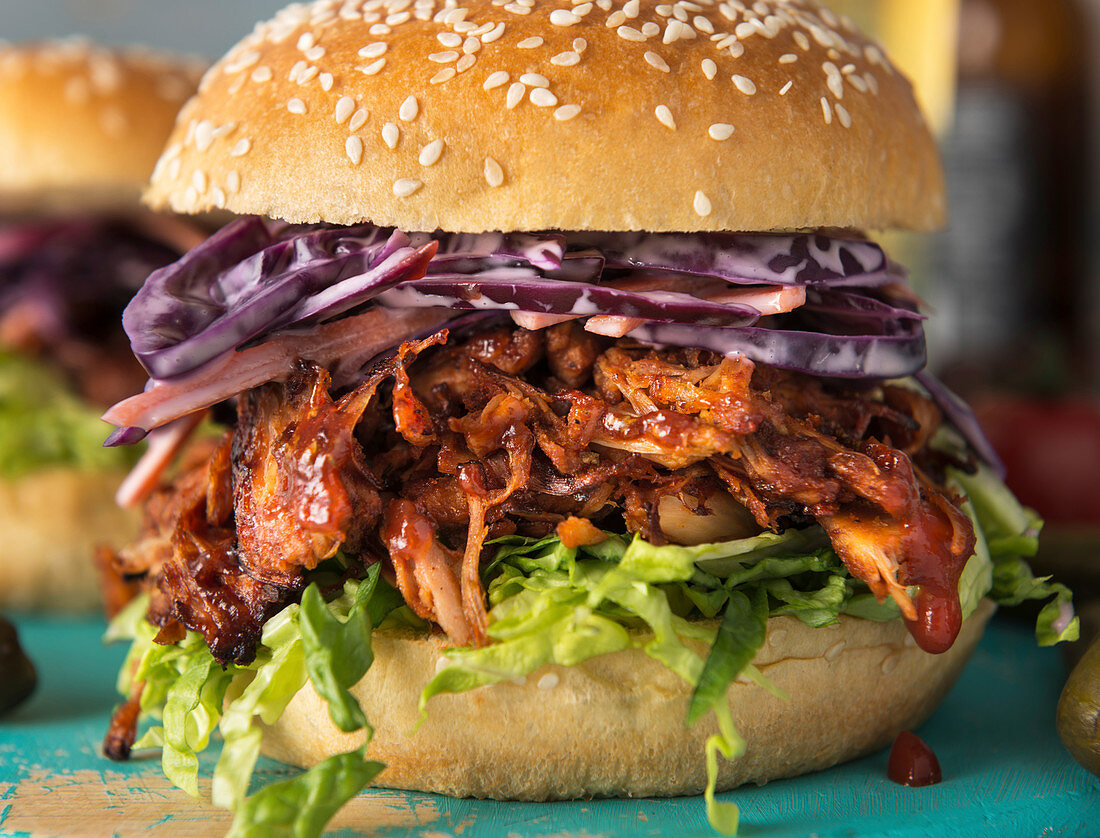 Vegan burger with Jackfruit