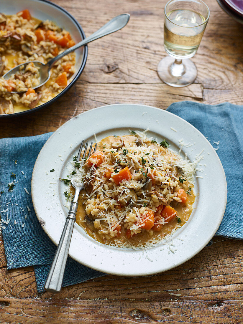 Risotto with roasted pumpkin