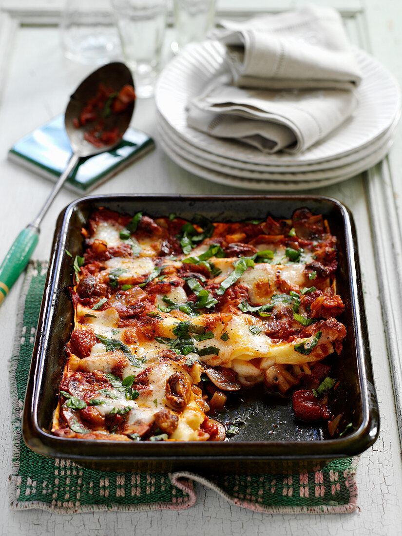 Lasagne in Backform