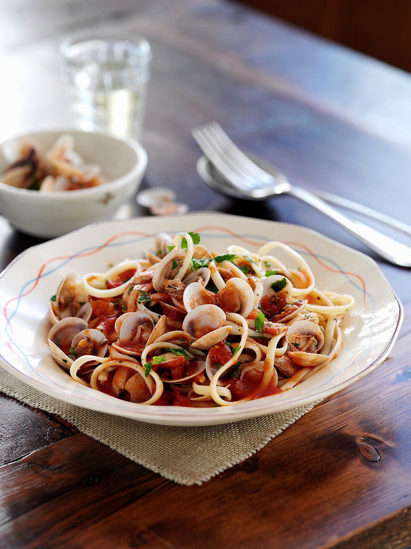 Linguine mit Venusmuscheln