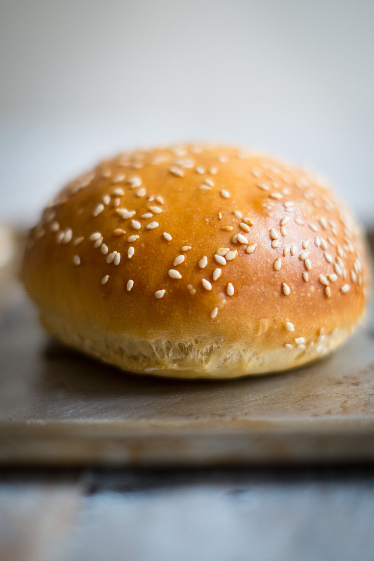 Hamburgerbrötchen mit Sesam