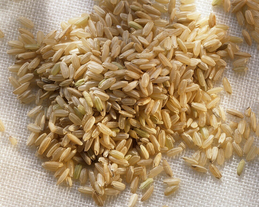 A Small Pile of Brown Rice