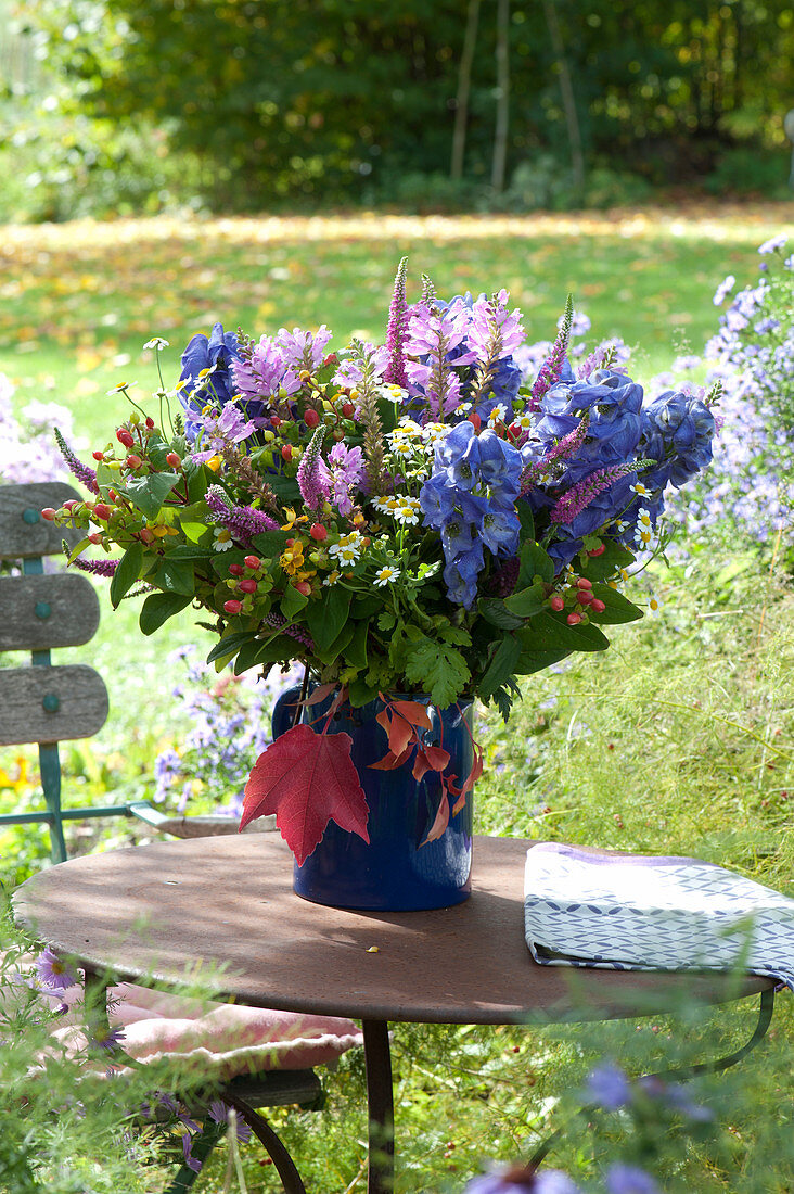 Autumn Bouquet Of Monkshood, Joint Flower, Honorary Prize