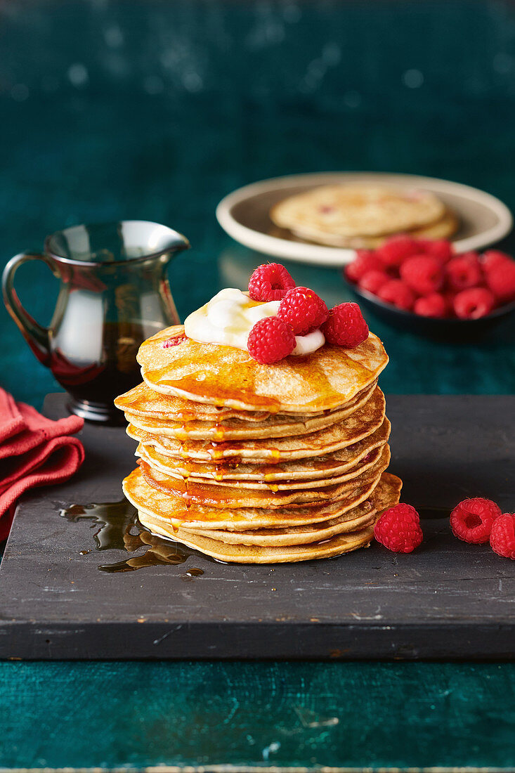 Gluten and dairy free quinoa and coconut pancakes