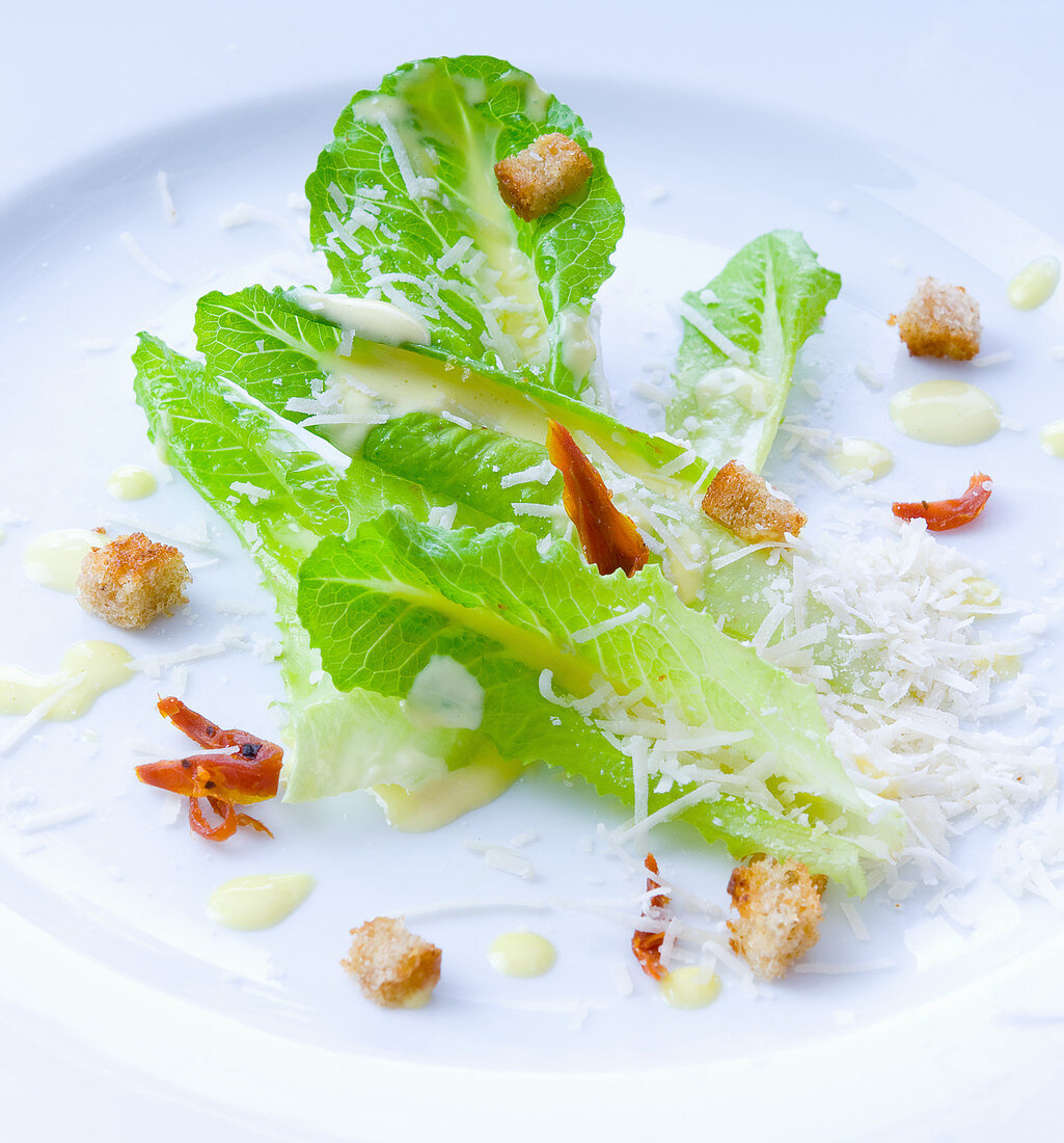 Caesar Salad (Nahaufnahme)