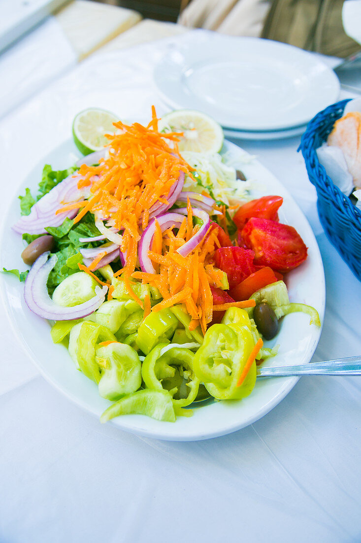 Vegan greek salad