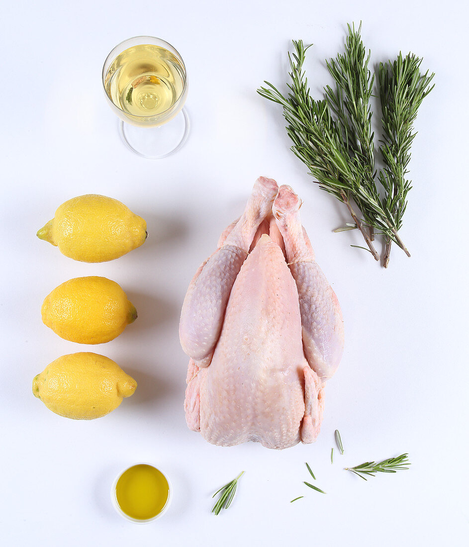 Ingredients for lemon chicken