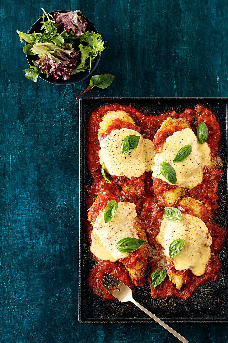 Easy chicken parmigiana