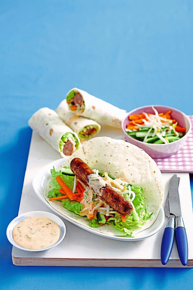 Sweet Chilli Beef Wraps