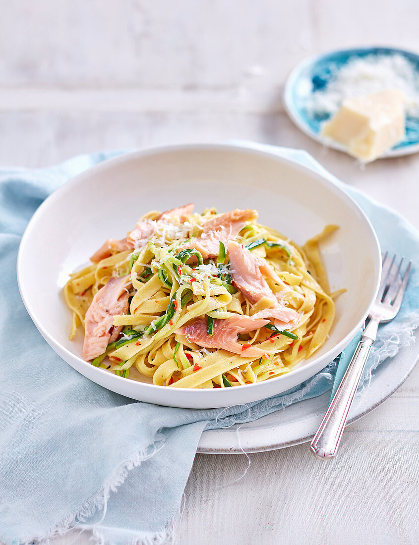 Smoked Trout Fettucine