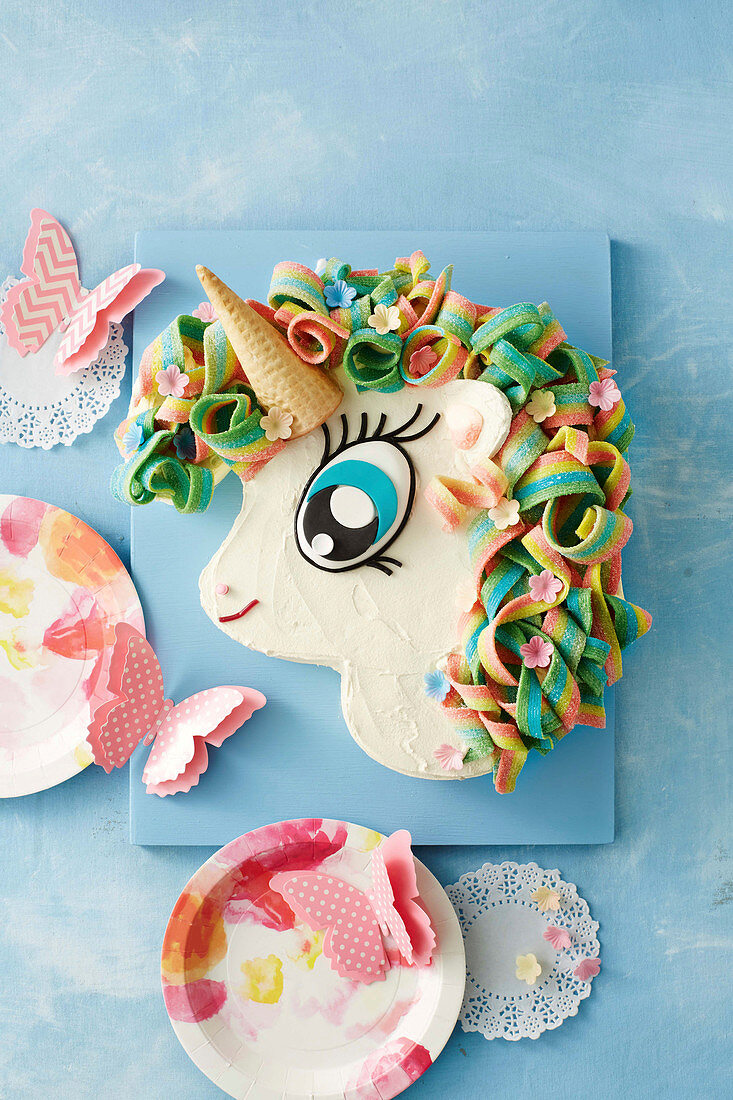 Unicorn cake for a children's party