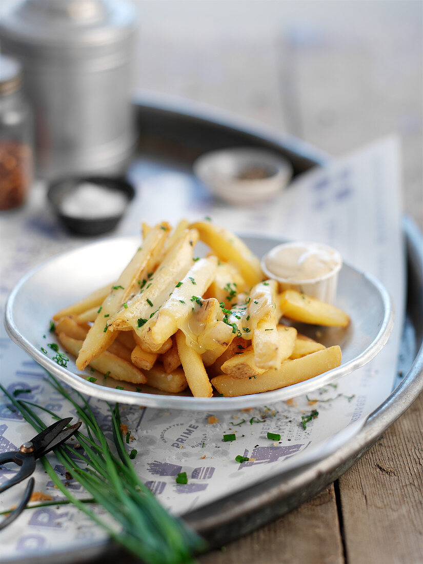 Truffle fries with chives
