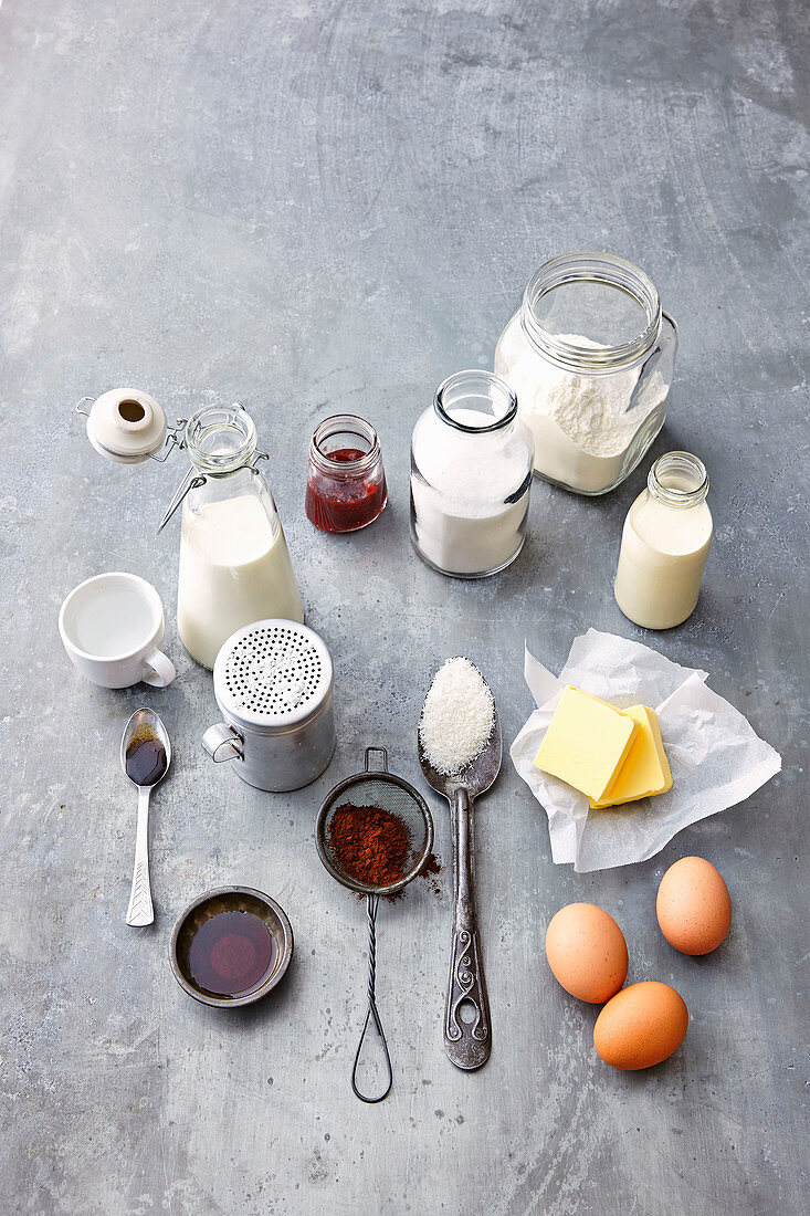 Ingredients for Lamington