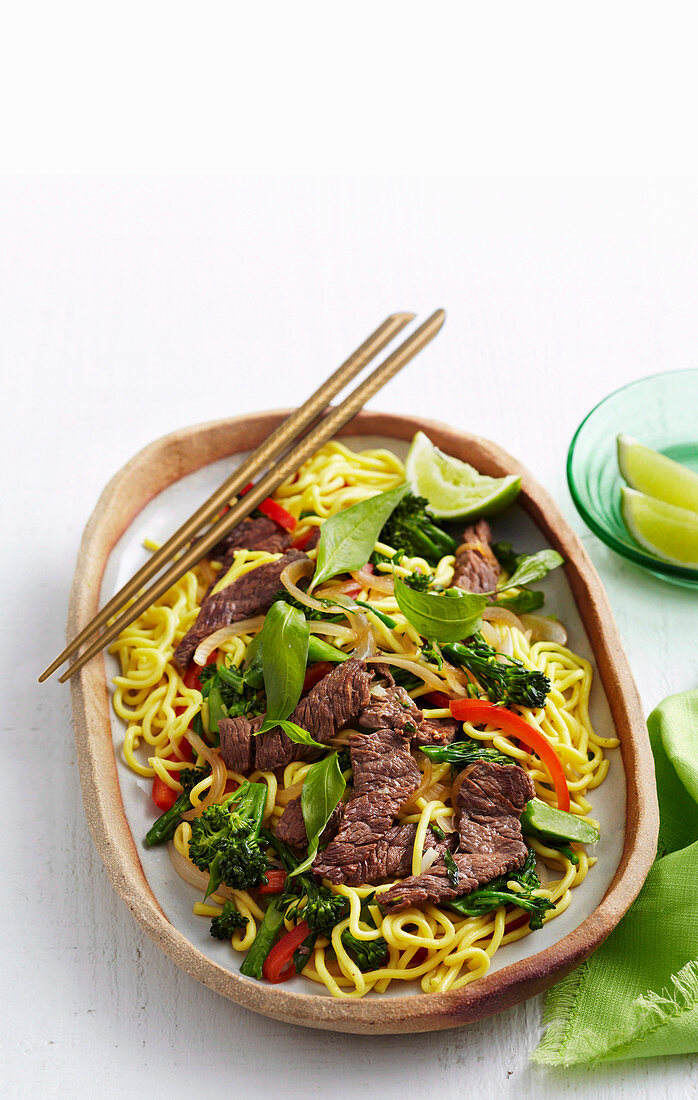 Beef and lemongrass stir-dry