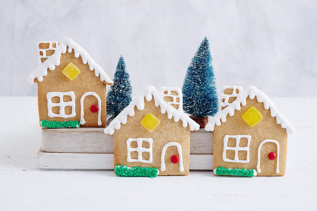 Gingerbread house cookies