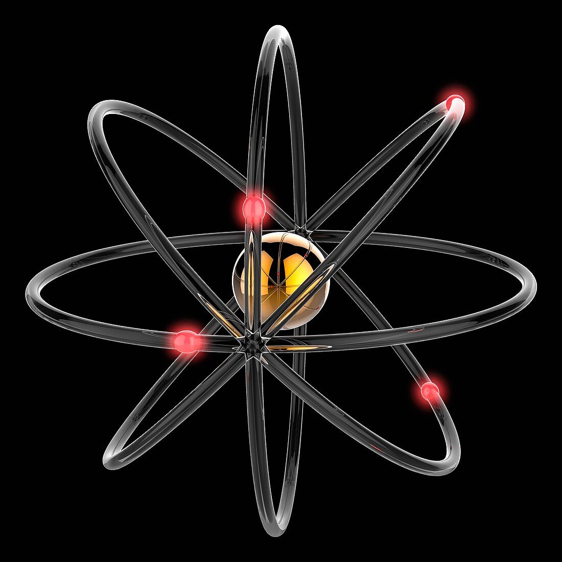 Beryllium atom, illustration