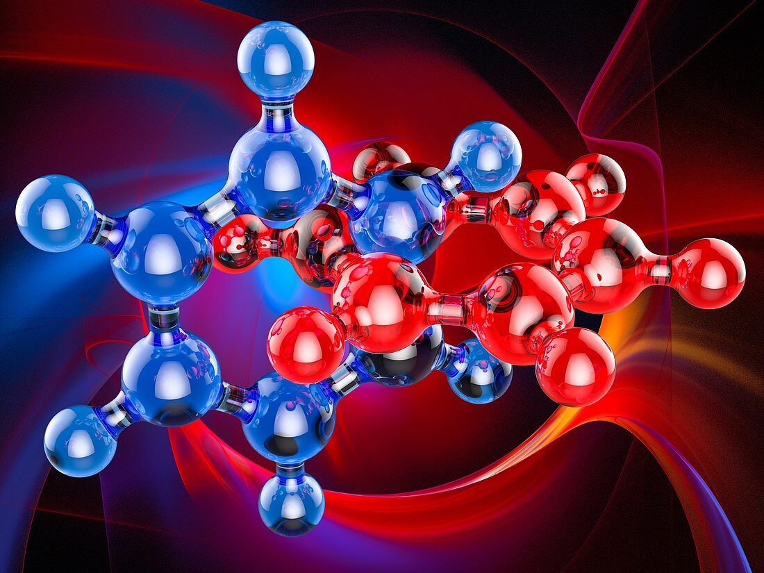 Benzene molecules