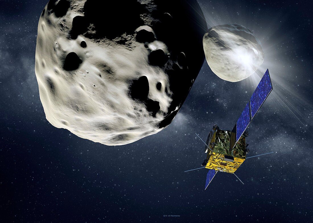 Asteroid Impact Mission, illustration