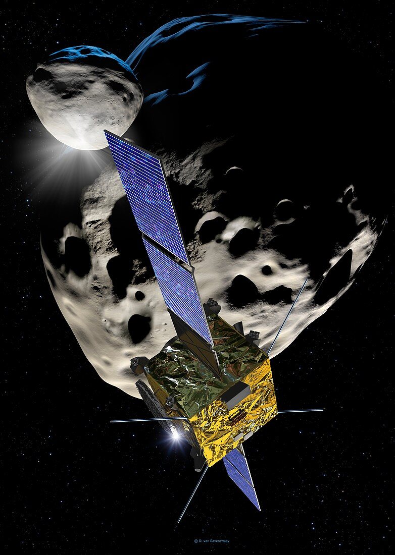 Asteroid Impact Mission, illustration