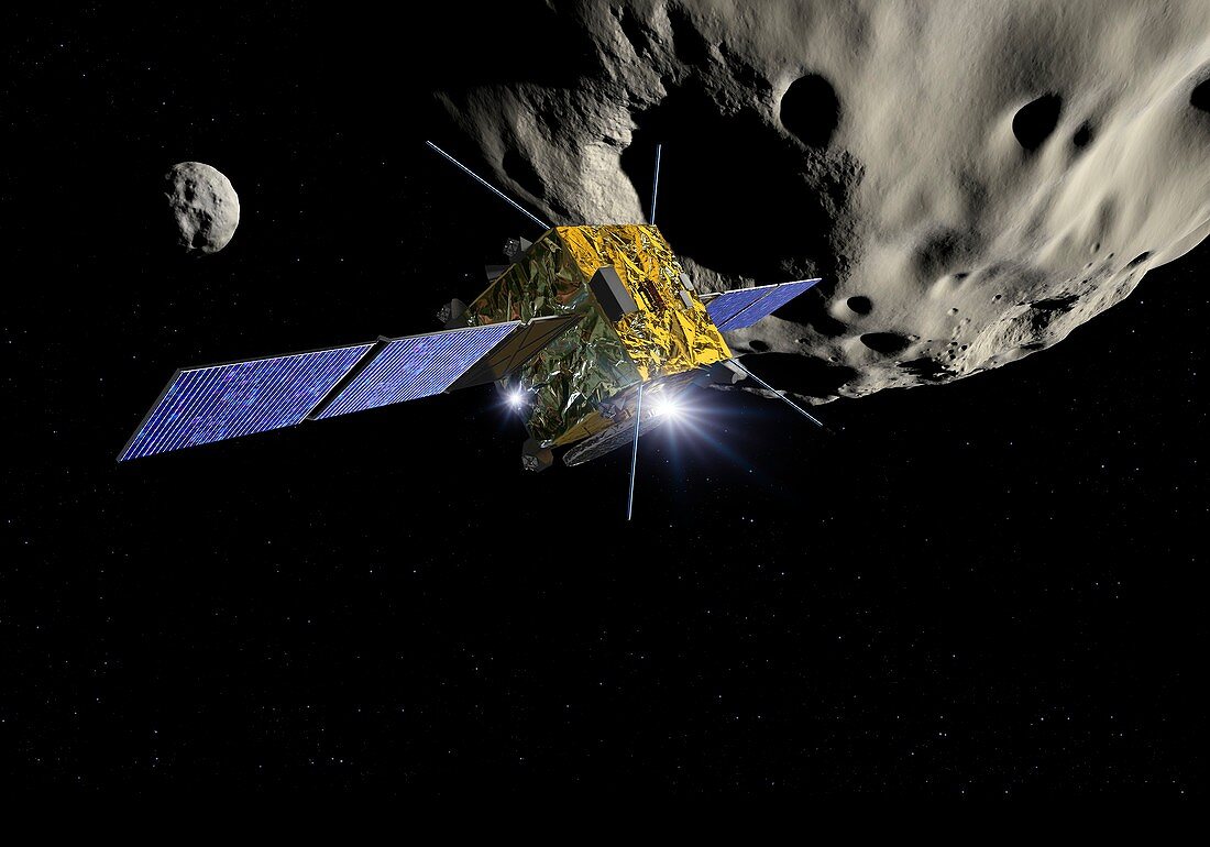 Asteroid Impact Mission, illustration