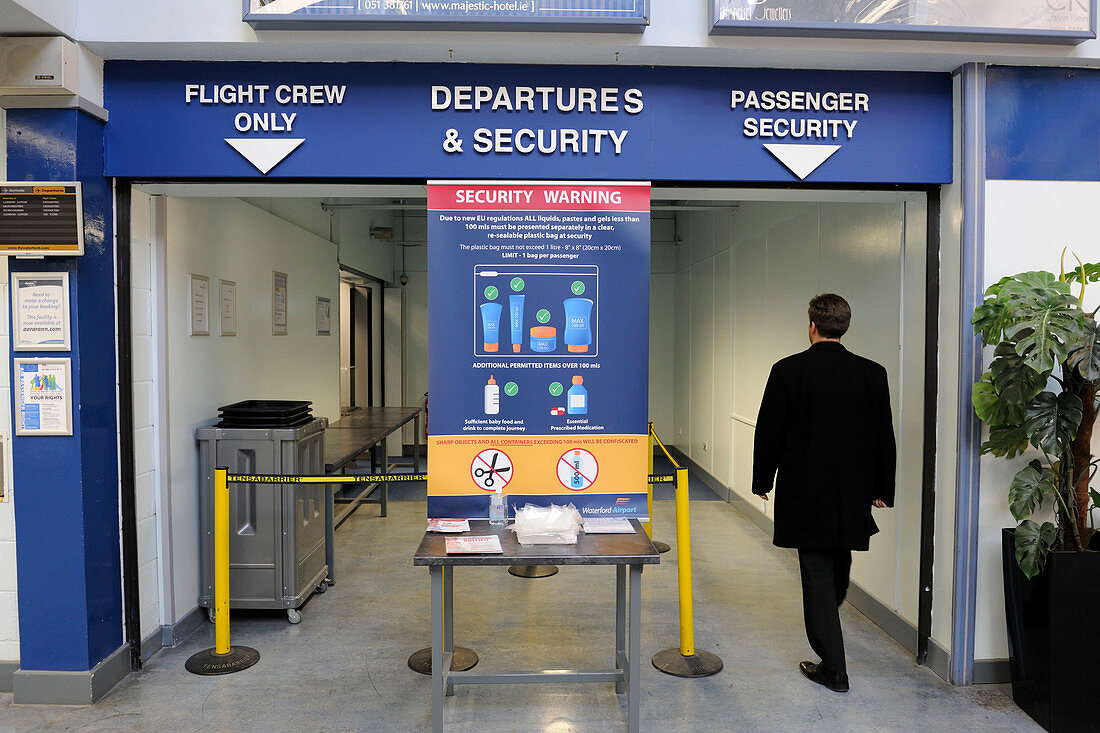 Airport departures and security