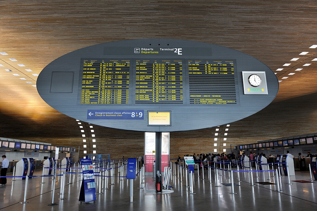 Airport terminal, Charles de Gaulle Airport, Paris, France