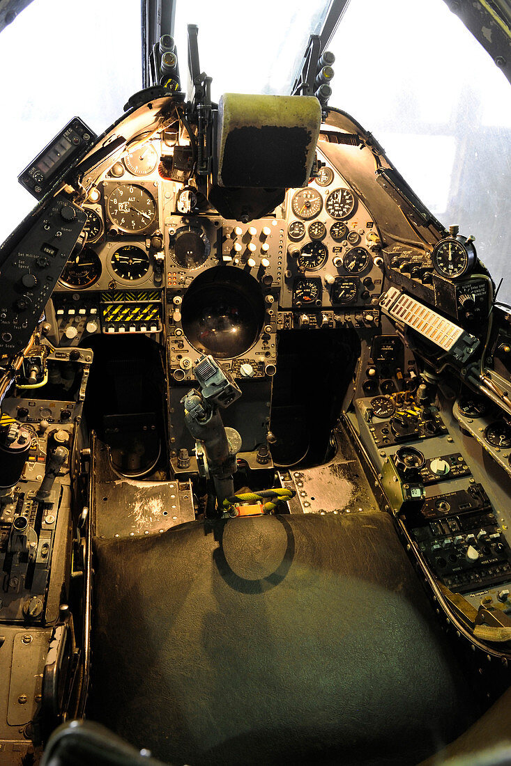 Harrier jump jet cockpit
