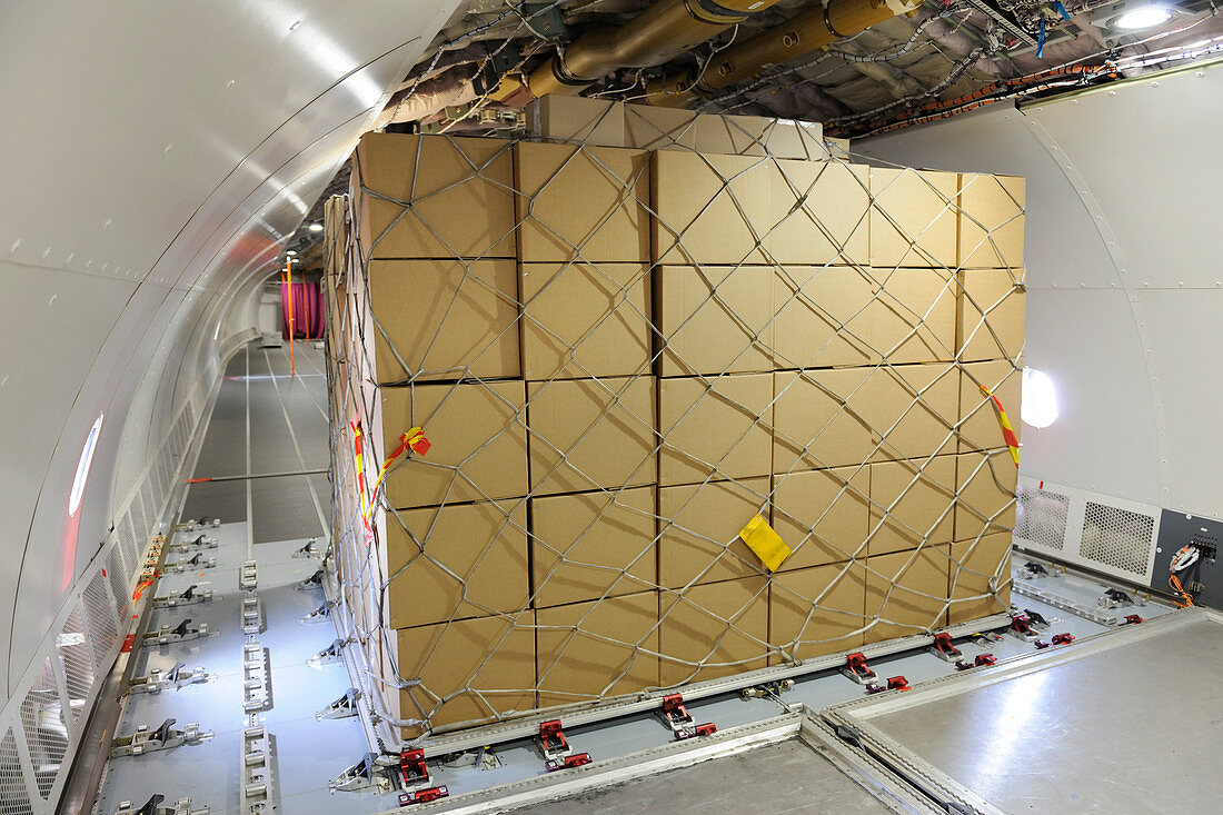 Cargo plane hold