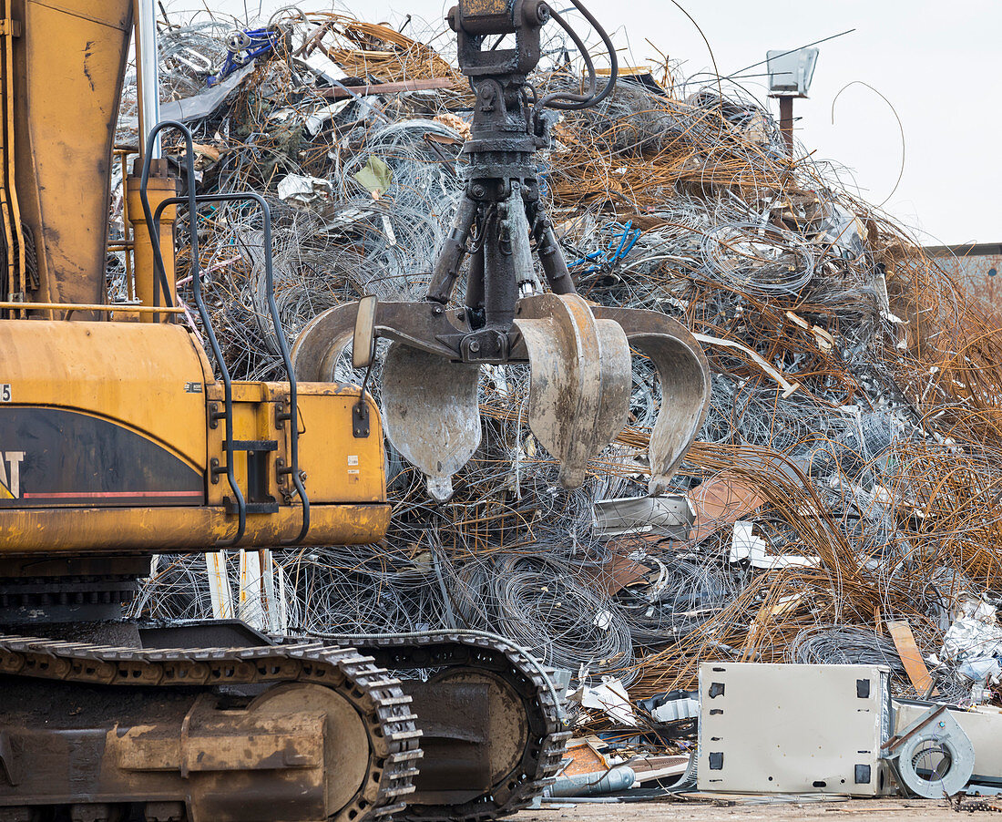 Scrap metal recycling centre, Texas, USA