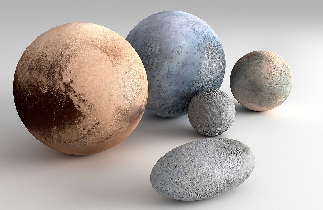 Dwarf Planets Compared