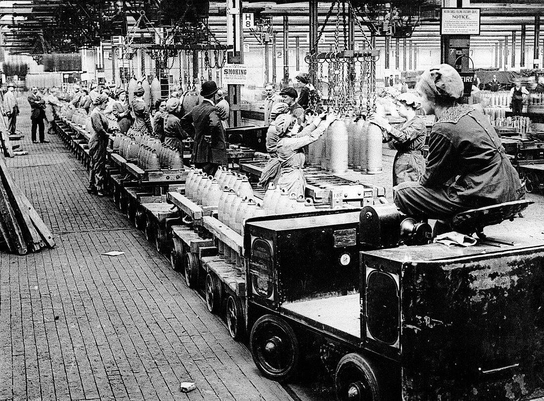 British munitions factory, First World War