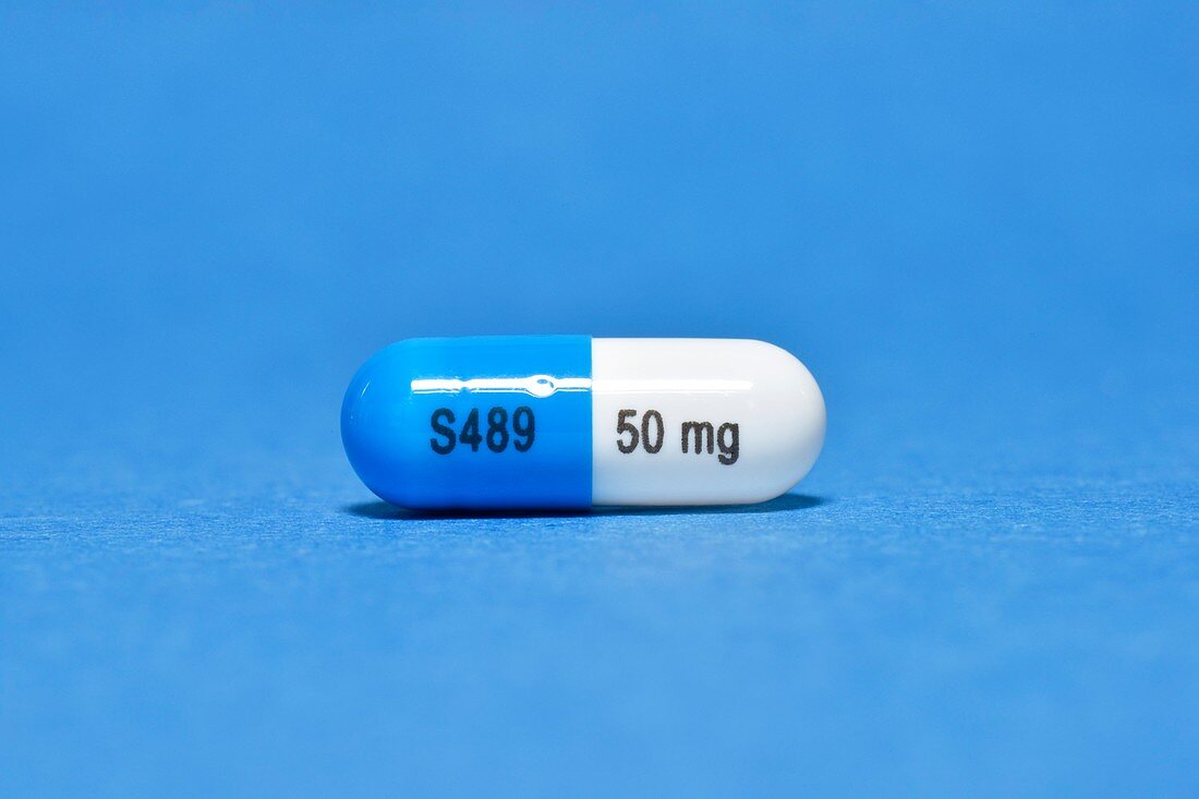 Lisdexamfetamine ADHD drug capsule