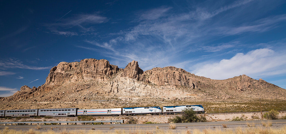 Texas Eagle train, New Mexico, USA