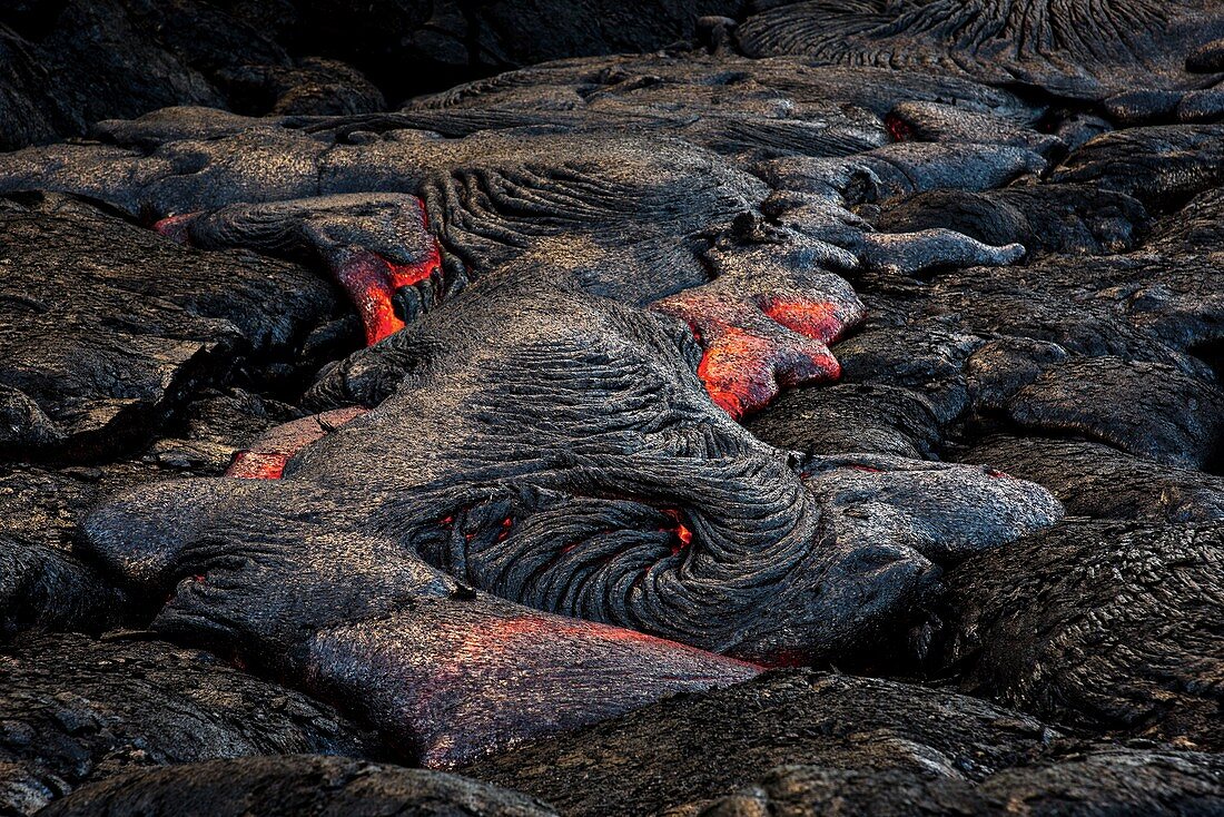Lava flow from Kilauea, Hawaii, USA