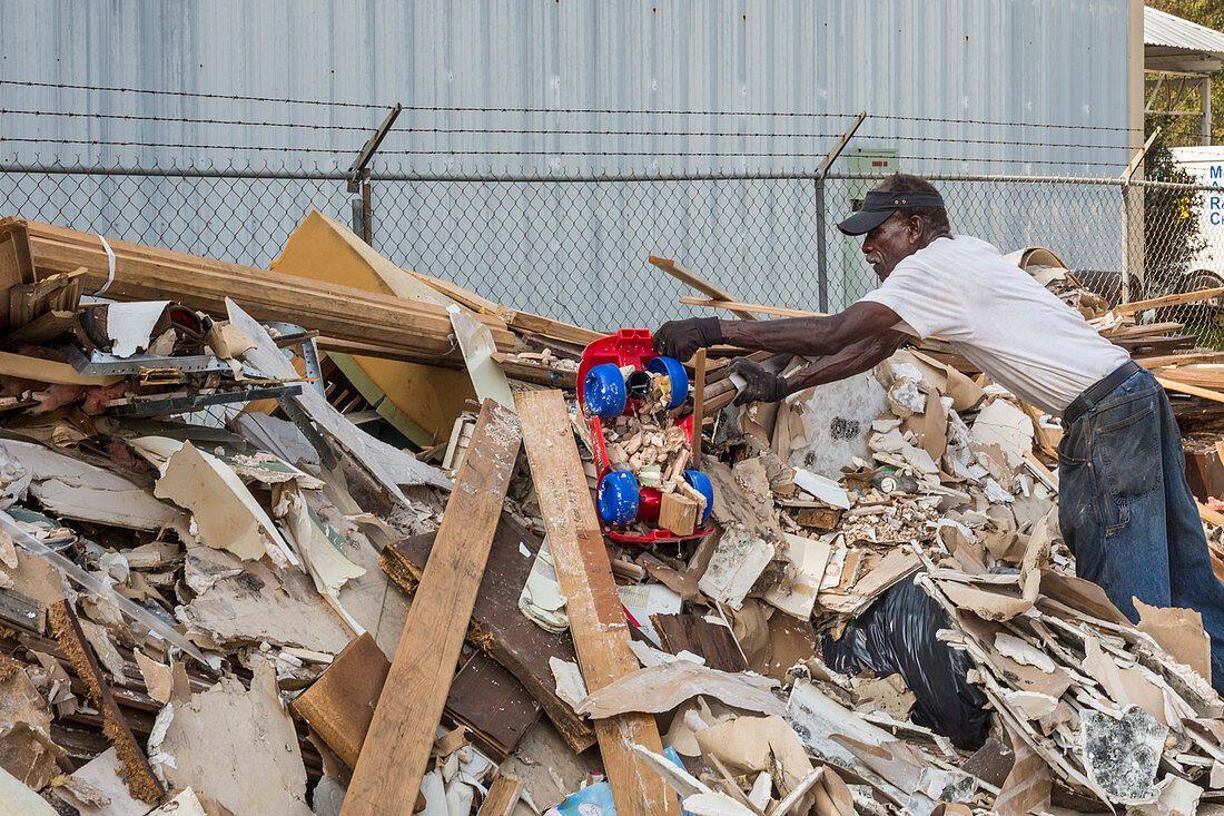 Hurricane Harvey cleanup, Texas, USA